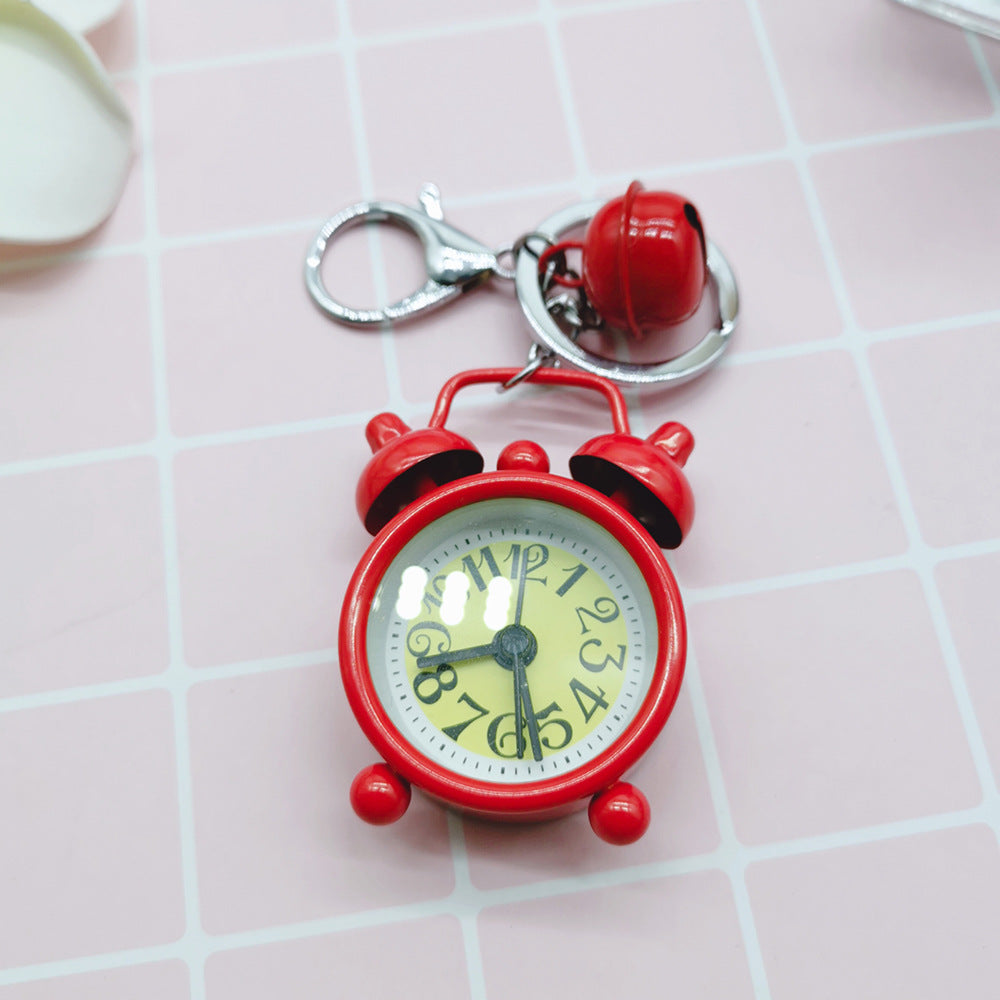 Wholesale Mini Alarm Clock Alloy Keychain